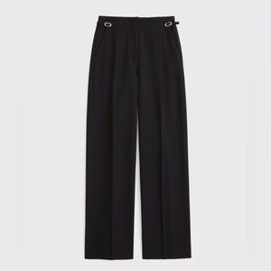 Abercrombie & Fitch Sloane Tailored Hardware Wide Leg Pant